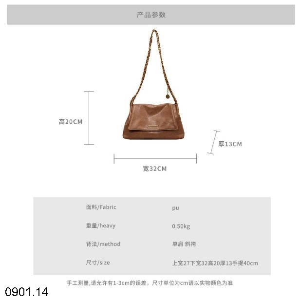 26HA0901.14 - TÚI XÁCH PHỐI DÂY XÍCH