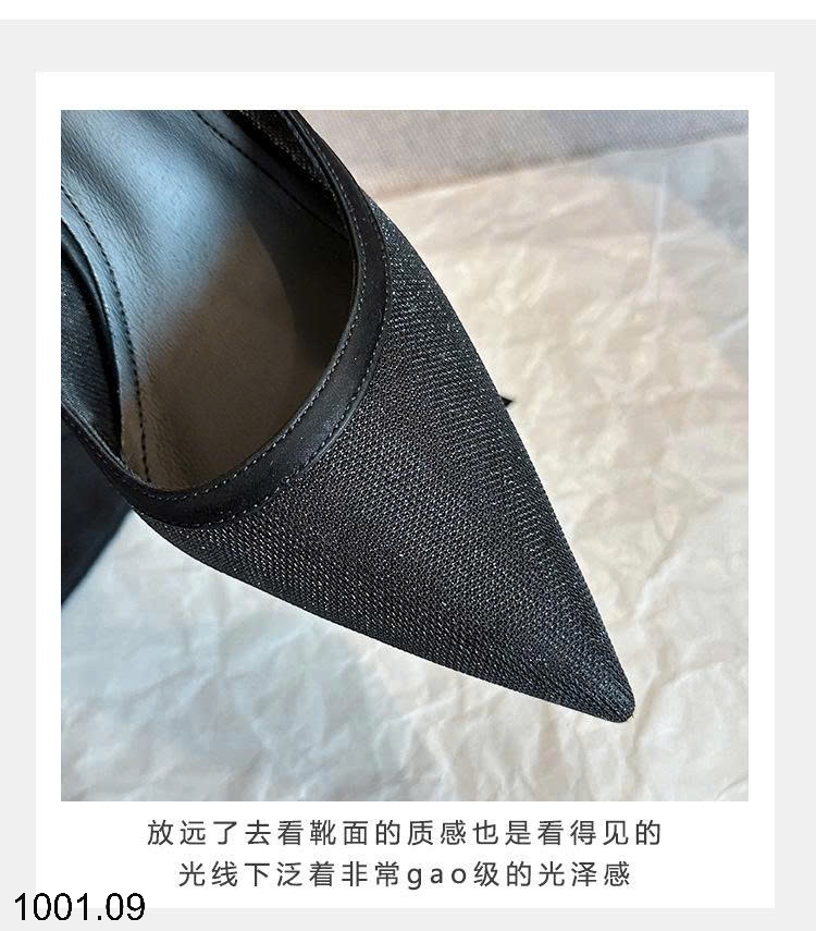 26HA1001.09 - GIÀY CAO GÓT NƠ MŨI NHỌN CHO NỮ