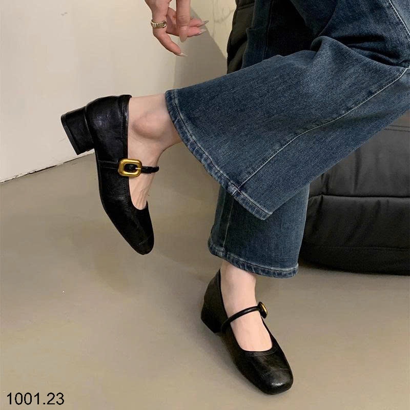 26HA1001.23 - GIÀY MARY JEAN MŨI TRÒN