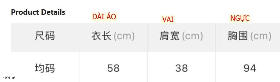 26HA1001.15 - ÁO LEN WGWE