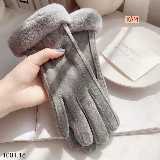 26HA1001.18 - SET 2 ĐÔI GĂNG TAY DA LỘN LÓT LÔNG