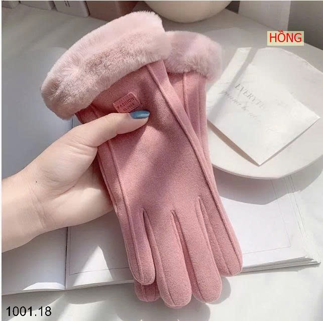 26HA1001.18 - SET 2 ĐÔI GĂNG TAY DA LỘN LÓT LÔNG