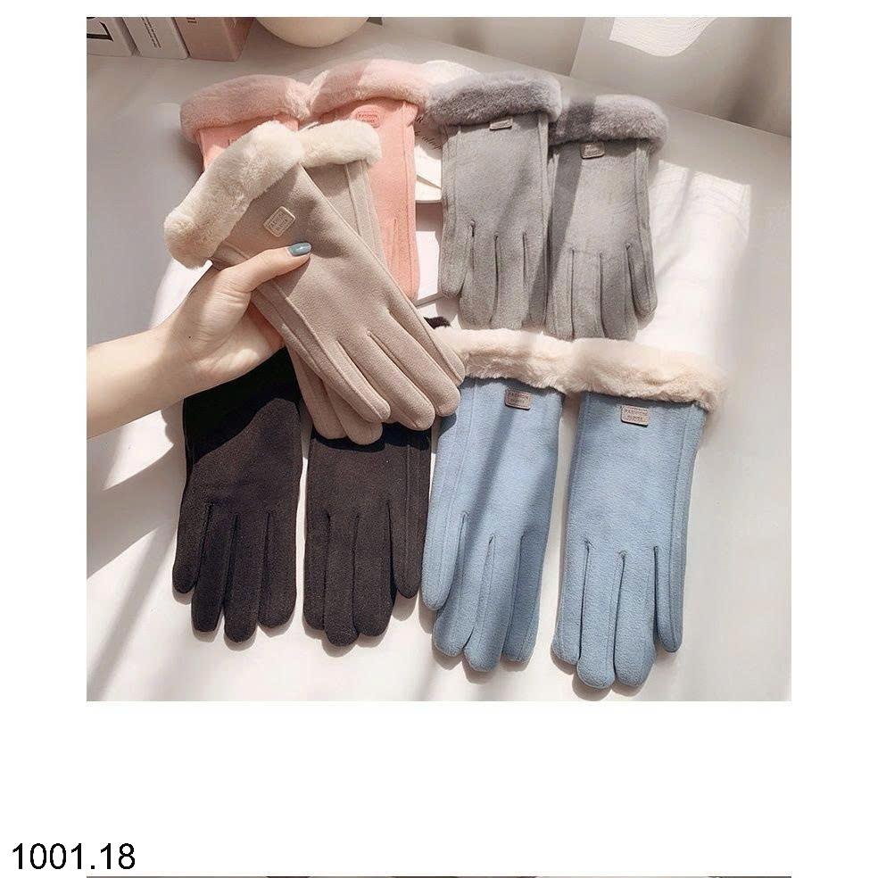 26HA1001.18 - SET 2 ĐÔI GĂNG TAY DA LỘN LÓT LÔNG
