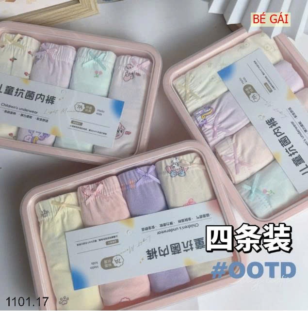 26HA1101.17 - HỘP 4 QUẦN CHÍP CHO BÉ YÊU