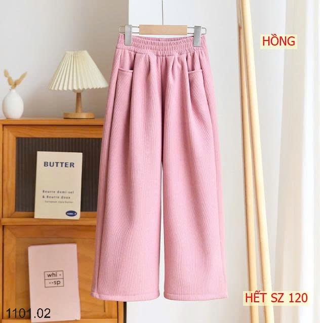 26HA1101.02 - QUẦN NHUNG TĂM ỐNG SUÔNG SIZE ĐẠI BÉ GÁI