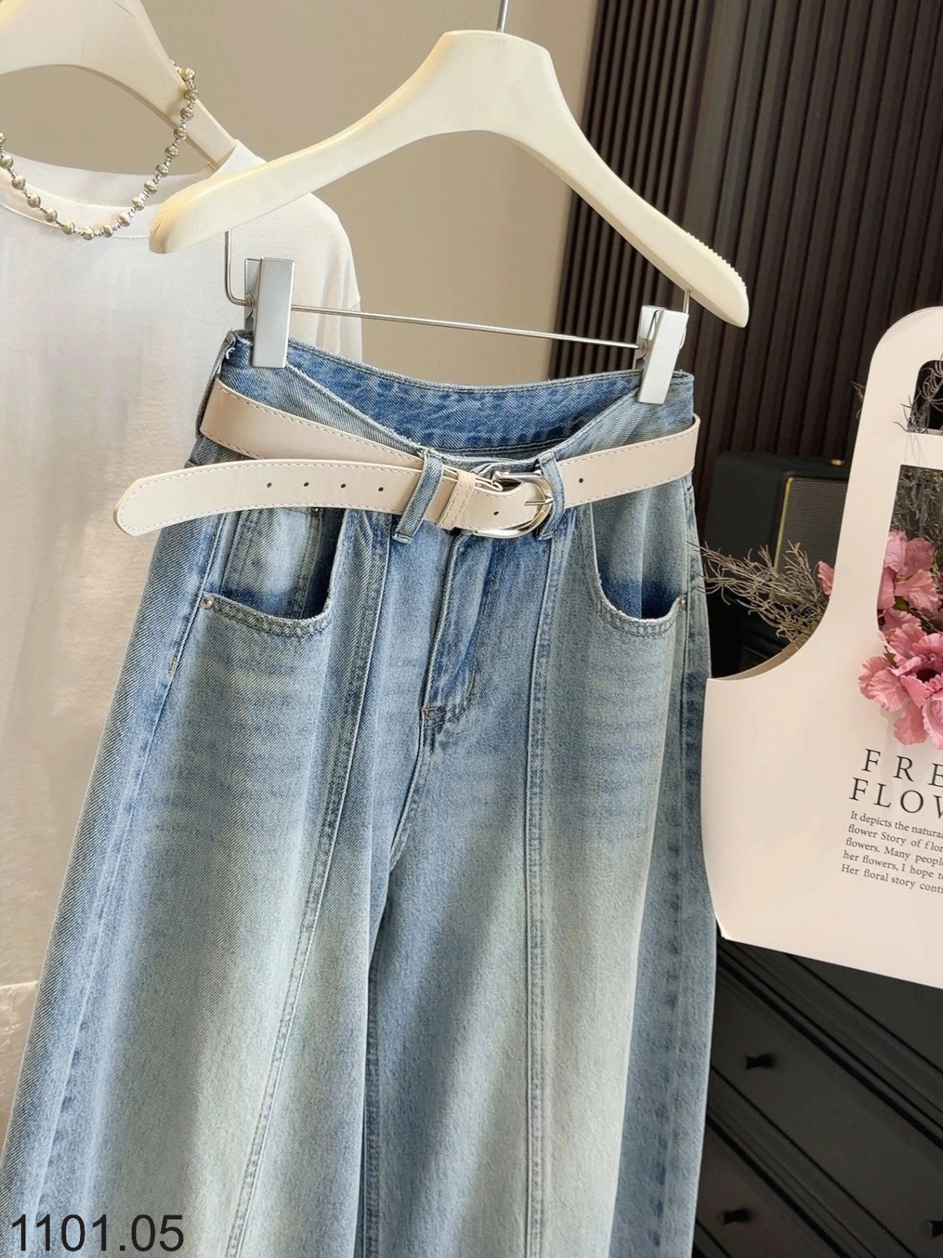 26HA1101.05 - QUẦN JEAN ỐNG RỘNG CHO NỮ ANNA