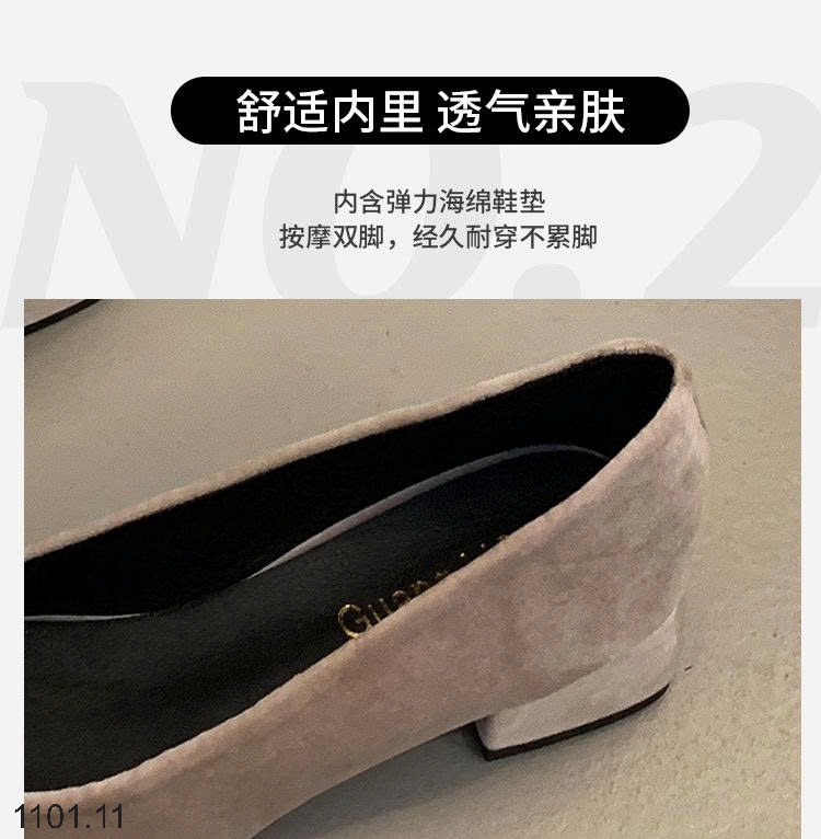 26HA1101.11 - GIÀY MŨI VUÔNG ĐÍNH ĐÁ