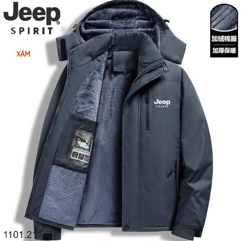 26HA1101.21 - ÁO KHOÁC NAM LÓT LÔNG JEEP
