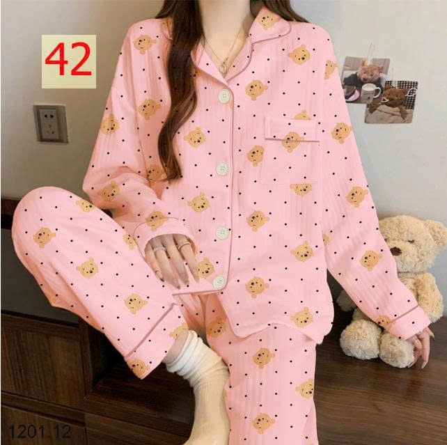 26HA1201.12 - BỘ PIZAMA MẶC NHÀ DÀY DẶN MÙA ĐÔNG