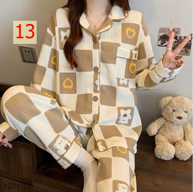 26HA1201.12 - BỘ PIZAMA MẶC NHÀ DÀY DẶN MÙA ĐÔNG