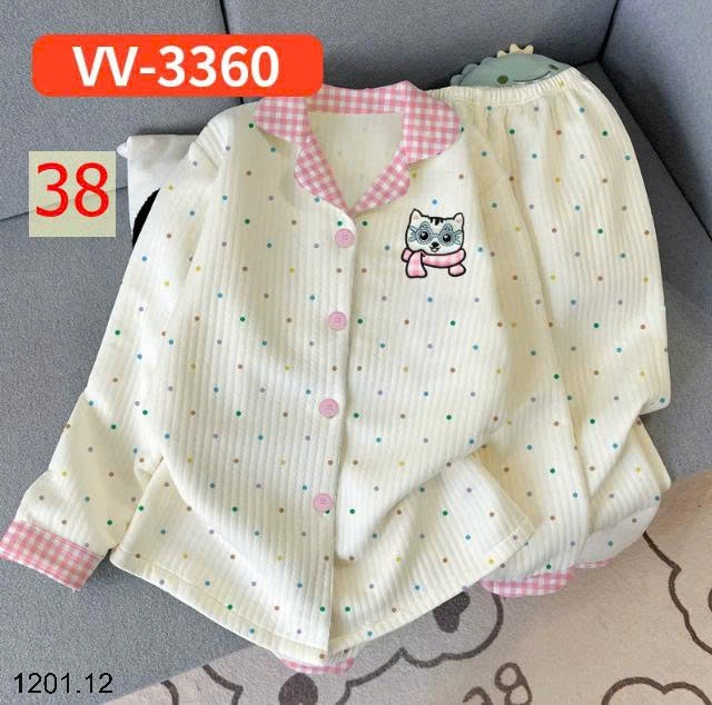 26HA1201.12 - BỘ PIZAMA MẶC NHÀ DÀY DẶN MÙA ĐÔNG