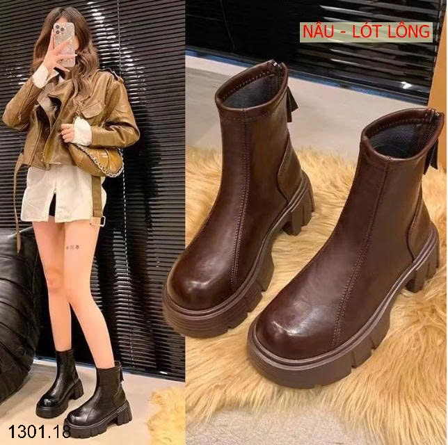 26HA1301.18 - GIÀY BỐT MARTIN ĐẾ CAO
