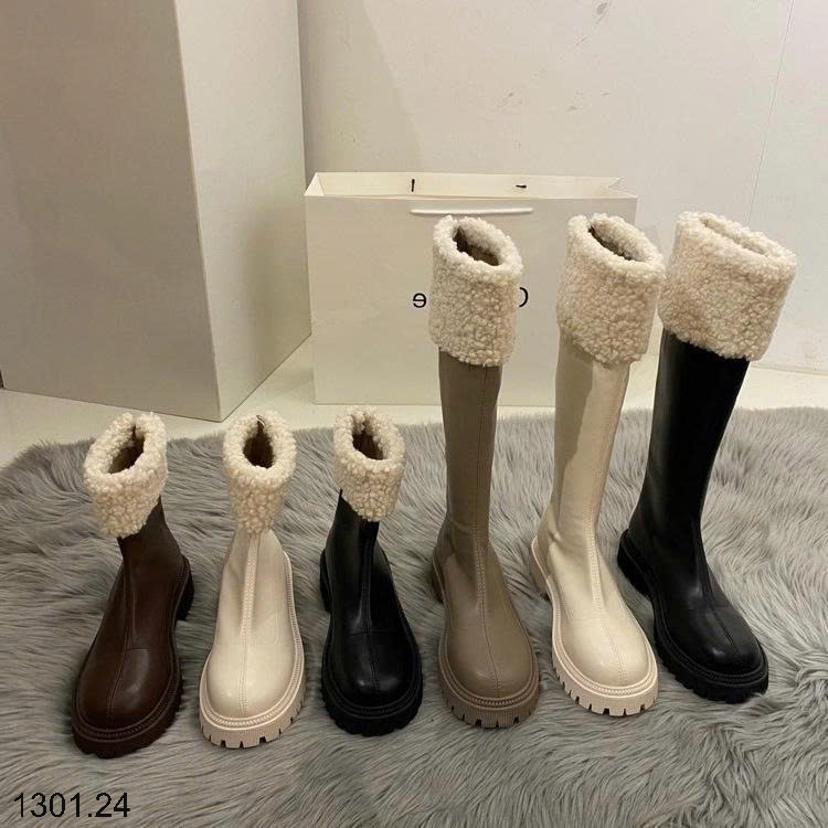 26HA1301.24 - GIÀY BOOT CỔ LÔNG QC HOTHIT