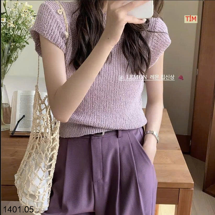 26HA1401.05 - SET 2 ÁO LEN LƯỚI NGẮN TAY
