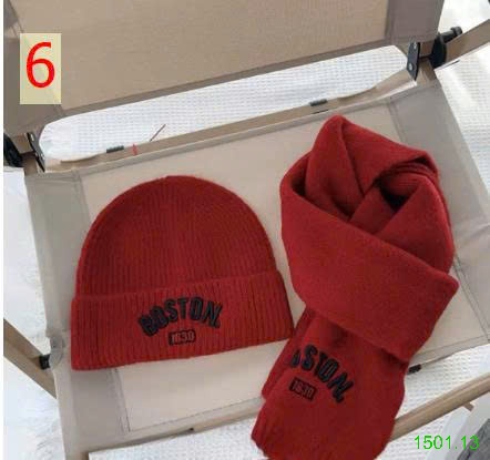 26HA1501.13 - SET KHĂN VÀ MŨ LEN BOSTON CHO BÉ