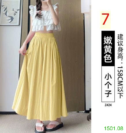 26HA1501.08 - QUẦN ỐNG RỘNG DÁNG VÁY YAMAMOTO