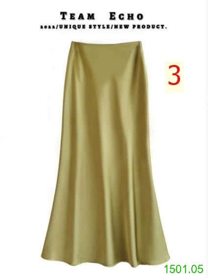 26HA1501.05 - CHÂN VÁY LỤA SATIN