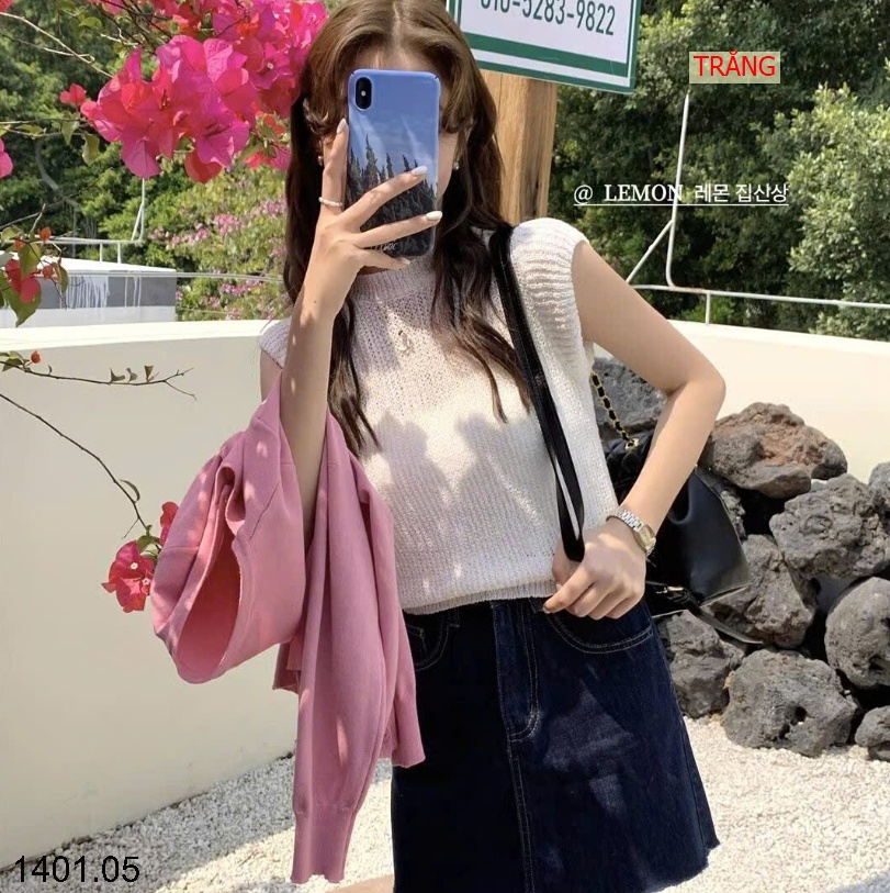 26HA1401.05 - SET 2 ÁO LEN LƯỚI NGẮN TAY