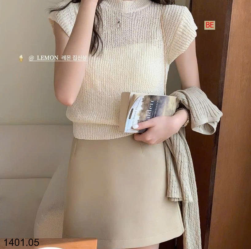 26HA1401.05 - SET 2 ÁO LEN LƯỚI NGẮN TAY