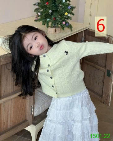 26HA1501.22 - ÁO CARDIGAN MẸ CON XINH YÊU