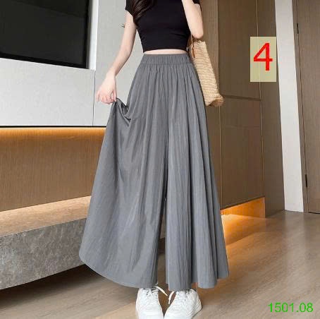 26HA1501.08 - QUẦN ỐNG RỘNG DÁNG VÁY YAMAMOTO