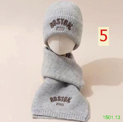 26HA1501.13 - SET KHĂN VÀ MŨ LEN BOSTON CHO BÉ