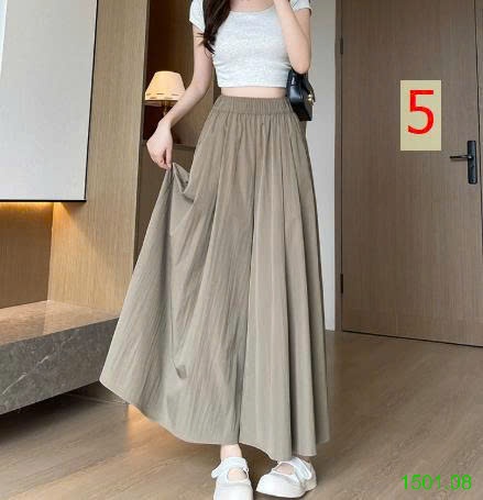26HA1501.08 - QUẦN ỐNG RỘNG DÁNG VÁY YAMAMOTO