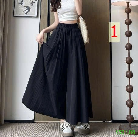 26HA1501.08 - QUẦN ỐNG RỘNG DÁNG VÁY YAMAMOTO