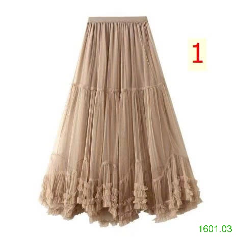26HA1601.03 - CHÂN VÁY MIDI XẾP TẦNG