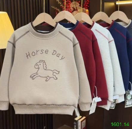26HA1601.14 - ÁO NỈ LÓT LÔNG CỪU HORSE DAY
