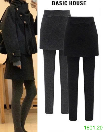 26HA1601.20 - QUẦN LEGGING VÁY GIẢ 2 MẢNH CHO NỮ
