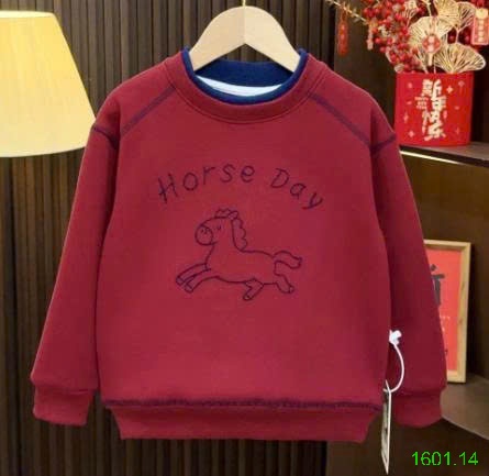 26HA1601.14 - ÁO NỈ LÓT LÔNG CỪU HORSE DAY
