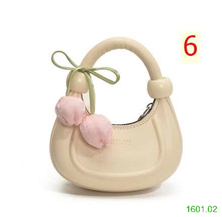 26HA1601.02 - TÚI XÁCH LƯỠI LIỀM HOA TULIP