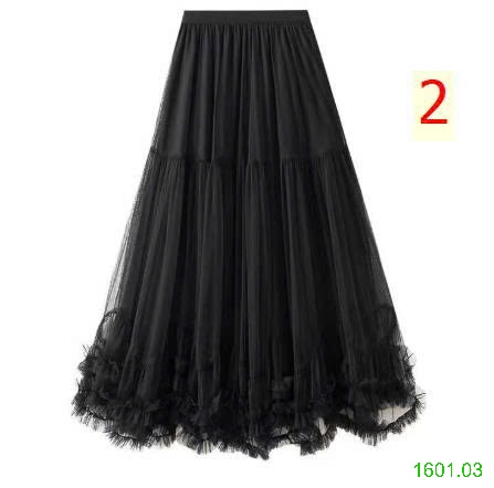26HA1601.03 - CHÂN VÁY MIDI XẾP TẦNG