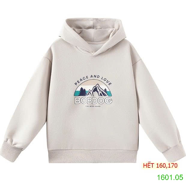 26HA1601.05 - ÁO NỈ HODDIE BOBDOG CHO BÉ
