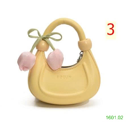 26HA1601.02 - TÚI XÁCH LƯỠI LIỀM HOA TULIP