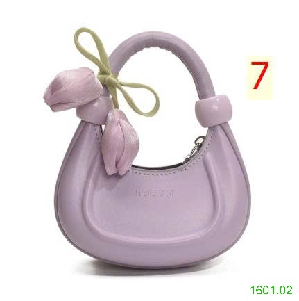 26HA1601.02 - TÚI XÁCH LƯỠI LIỀM HOA TULIP