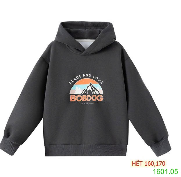 26HA1601.05 - ÁO NỈ HODDIE BOBDOG CHO BÉ