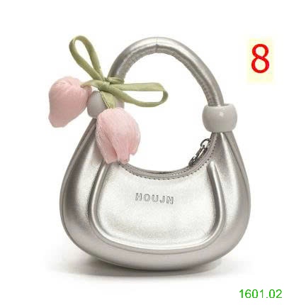 26HA1601.02 - TÚI XÁCH LƯỠI LIỀM HOA TULIP