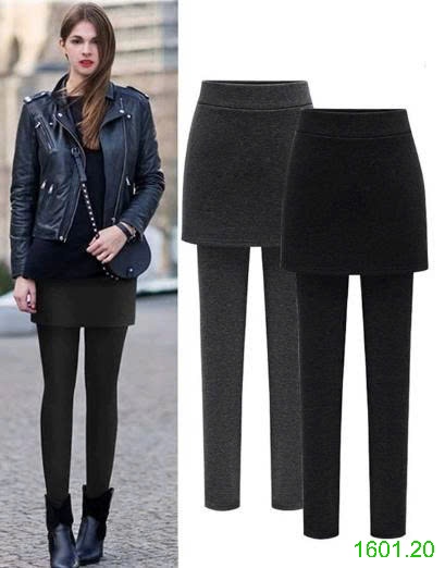 26HA1601.20 - QUẦN LEGGING VÁY GIẢ 2 MẢNH CHO NỮ