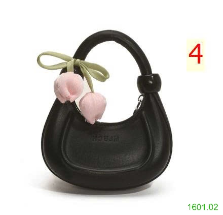 26HA1601.02 - TÚI XÁCH LƯỠI LIỀM HOA TULIP