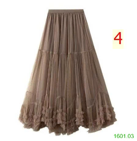 26HA1601.03 - CHÂN VÁY MIDI XẾP TẦNG