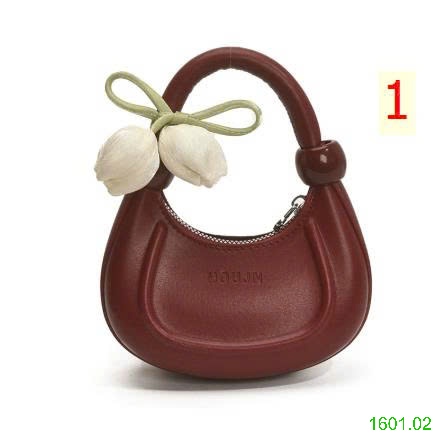 26HA1601.02 - TÚI XÁCH LƯỠI LIỀM HOA TULIP