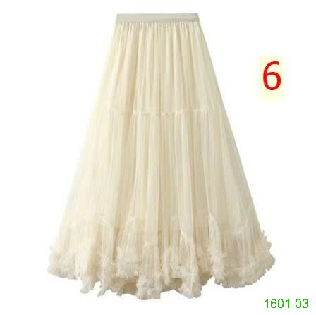 26HA1601.03 - CHÂN VÁY MIDI XẾP TẦNG