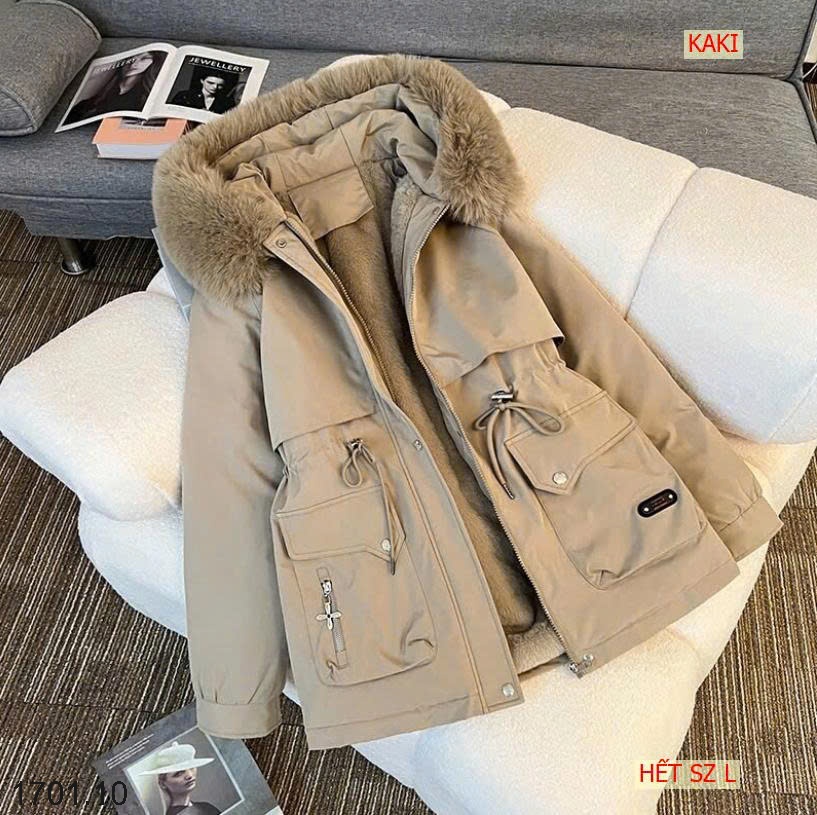 26HA1701.10 - ÁO PARKA LÓT LÔNG CHO NỮ
