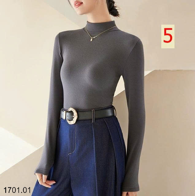 26HA1701.01 - ÁO NỈ CỔ LỌ GIỮ NHIỆT CHO NỮ