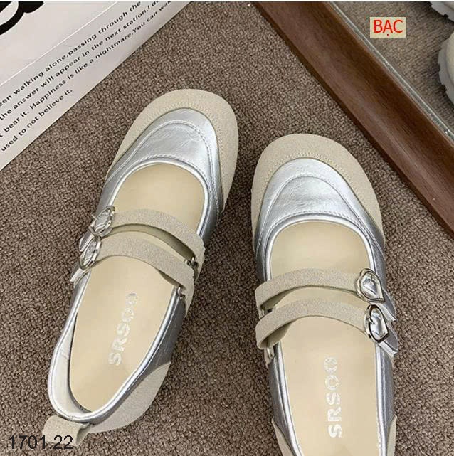 26HA1701.22 - GIÀY BỆT MARRY JANE 2 DÂY