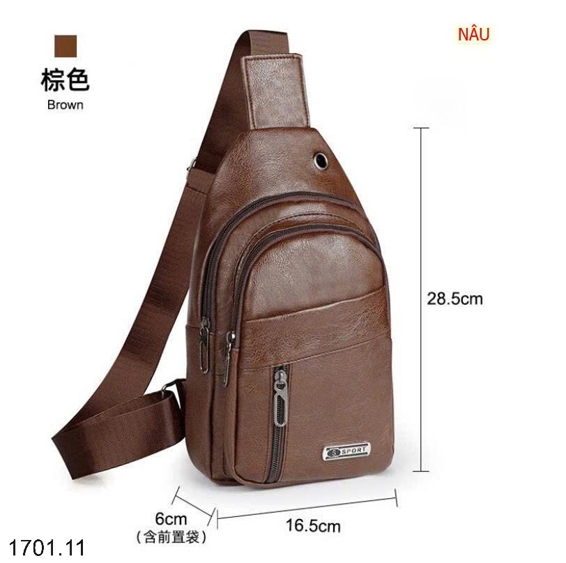 26HA1701.11 - TÚI DA ĐEO NGỰC CHO NAM