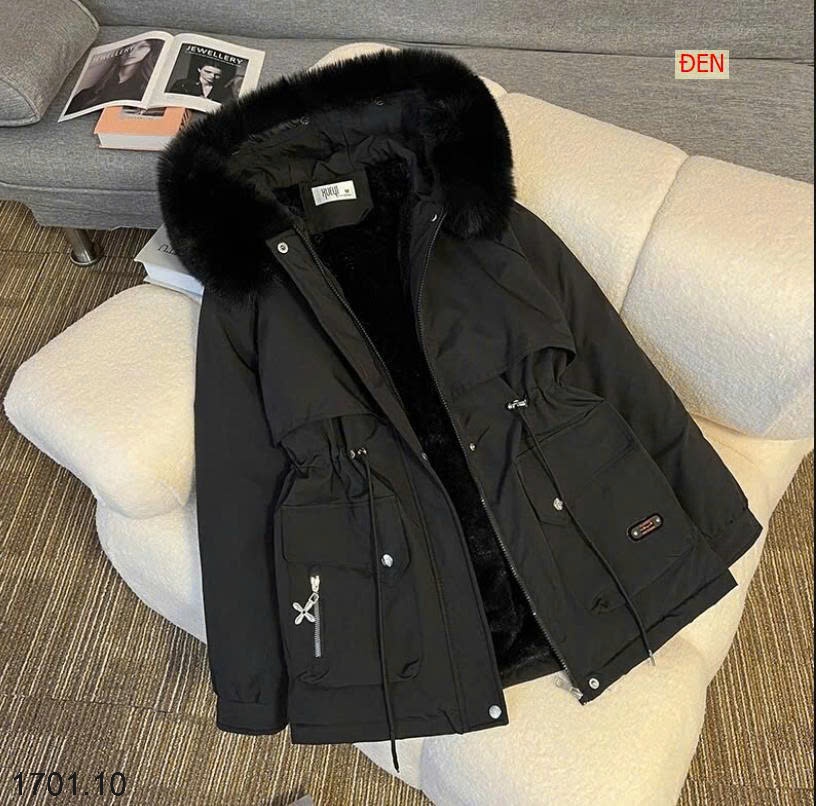26HA1701.10 - ÁO PARKA LÓT LÔNG CHO NỮ