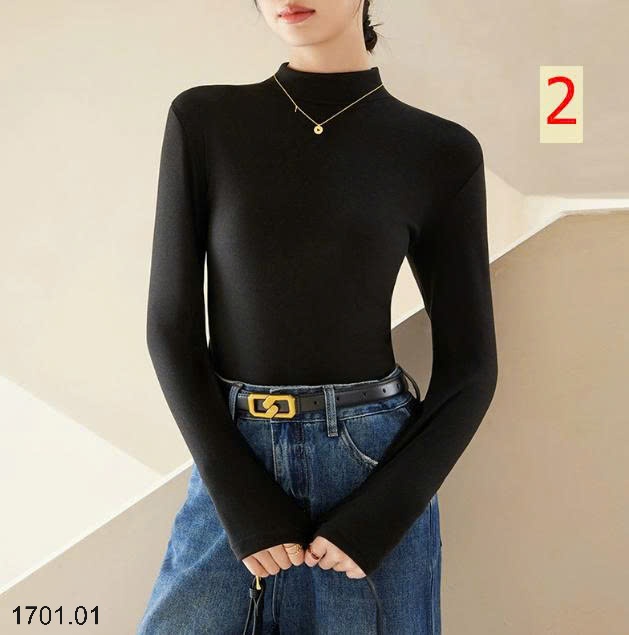 26HA1701.01 - ÁO NỈ CỔ LỌ GIỮ NHIỆT CHO NỮ